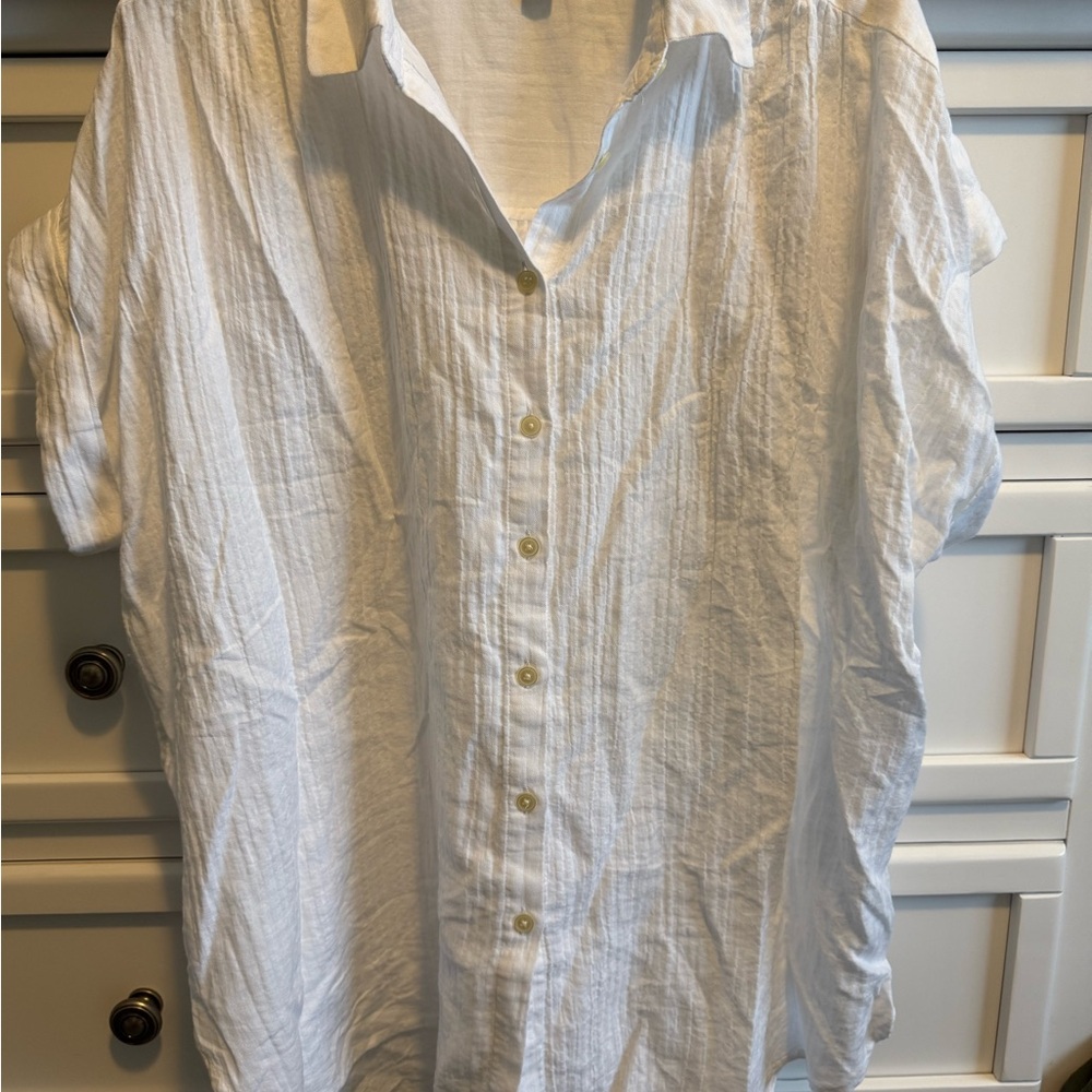 LOFT Women’s Crinkle Dolman Shirt